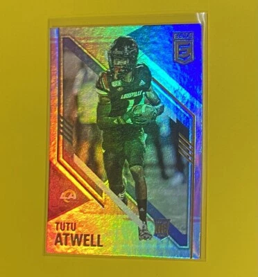 2021 Panini Donruss Elite Tutu Atwell Rookie PINK HOLO FOIL SP Rams #131 RC 🔥 - Image 1 of 4