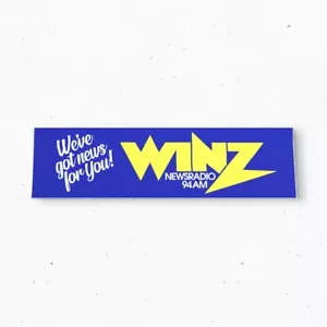 WINZ News Radio 94 AM Bumper Sticker - FLORIDA Vintage Style Radio Decal 70s 80s - Bild 1 von 4