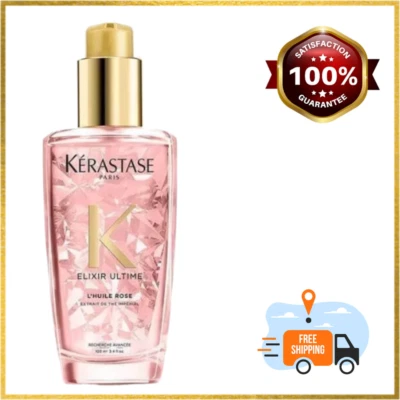 Kerastase Elixir Ultime L'Huile Olio Abbellizzante Rosa Cura Capelli 100ml - Immagine 1 di 4
