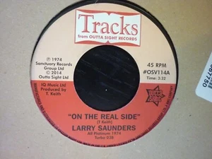 larry saunders on the real side uk reissue 45 northern soul - Picture 1 of 1