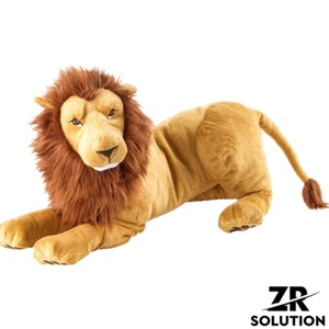 IKEA Large Lion Plush 70 cm Soft Toy Stuffed Animal Birthday Present Kids Gift - Picture 1 of 4