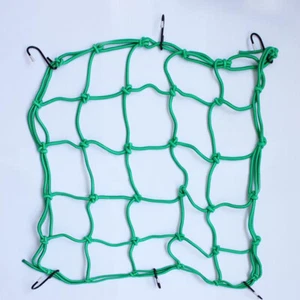 2 Stck. 6 Haken Grün Bungee Cordonetz Cargo Net 13 Zoll x 13 Zoll für Fahrrad Motorrad - Bild 1 von 4