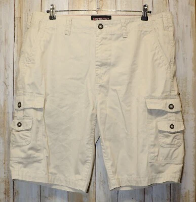 Mens Stone NorthPoint Flat Front Cargo Shorts Size 38 very good Foto 1 de 3