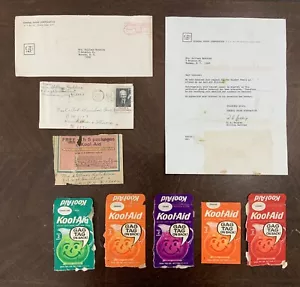 Vintage Kool Aid Packs Regenbogen Bleistift Angebot zurückgegeben von General Foods Corp. Brief - Bild 1 von 12