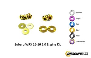 Dress Up Bolts for Subaru WRX 2015-2021 FA20DIT Titanium Engine Kit Gold