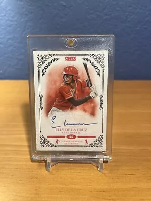 Elly De La Cruz 2022 Onyx Autographed Rookie Card /400 - Image 1 of 2