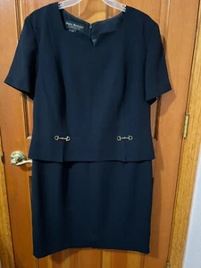 Pre-owned Debra Michaels Collection Women’s Black Lined Dress Size 16 - Picture 1 of 7