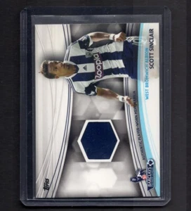 SCOTT SINCLAIR 2013 Topps Premier League Patch Soccer Card WBA #JR-SW PSA - Picture 1 of 2