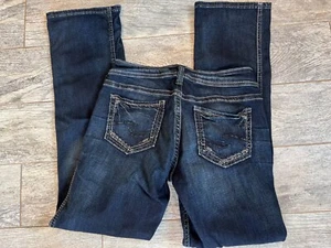 Silver Jeans Suki Mid Slim BootCut Boot Denim 28x31 Womens Western 28 x 31 - Picture 1 of 10