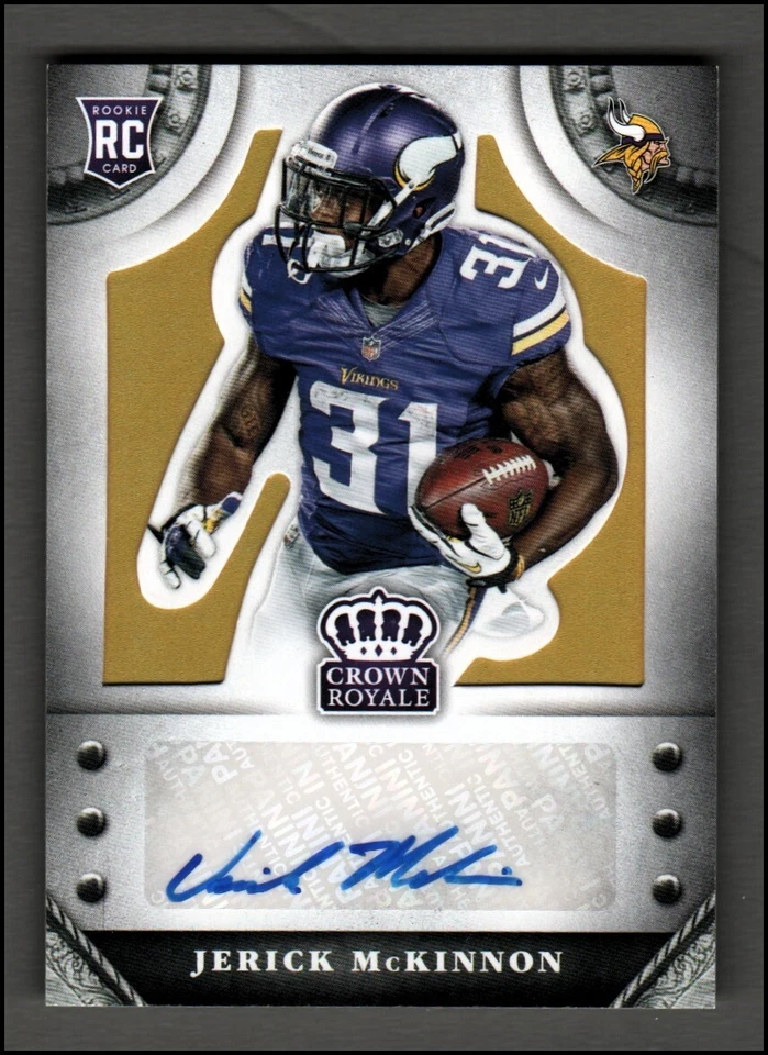 2014 Crown Royale Rookie Signatures Gold #SMC Jerick McKinnon Auto 17/49 - NM-MT - Image 1 of 1