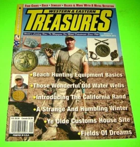 Easter Western Treasures Magazine September 2013 Treasure Hunting Gold Silver - Imagen 1 de 1