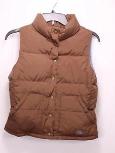 POLO Women's XS Classic Down Filled Puffer Vest -Brown - Picture 1 of 7