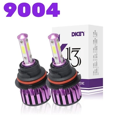 9004 LED Headlight Bulbs Low Beam Super Bright  Cool White High Low Beam 6000K - Image 1 of 4