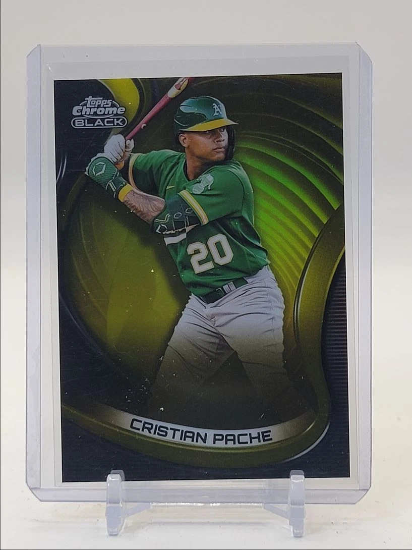 CRISTIAN PACHE 2022 TOPPS CHROME BLACK GOLD REFRACTOR ATHLETICS /50 Q1618