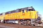 Union Pacific Railroad # 348, SD40 Lokomotywa spalinowa Oryginalna kolorowa zjeżdżalnia 35mm