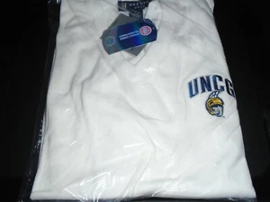 North Carolina Greensboro Spartans Men's Solid Vee Neck Sweater L 3XL NWT - Picture 1 of 2