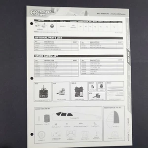 Thunder Tiger Beaver Parts List and diagram sheet - 4593-K10 - Picture 1 of 2