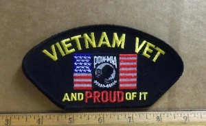 POW*MIA - Vietnam Vet and Proud of It Embroidered Patch   - Picture 1 of 4