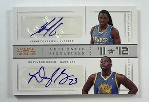 2012-13 Panini Nat'l Treasures 100 Kenneth Farried Draymond Verde Auto 43/49 BA18 - Foto 1 di 2