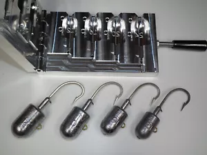 Saltwater Bullet Jig mold 12,16,20,24oz CNC Aluminum 3RD USA - Picture 1 of 5