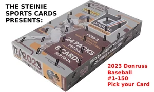 ** 2023 Donruss Baseball Base Cards #1-150 Pick your Card ** - Picture 1 of 1