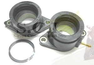 YAMAHA XT600 XT600E INTAKE CARBURETOR HOLDERS INSULATOR BOOTS 1990 - 1995 - Picture 1 of 4