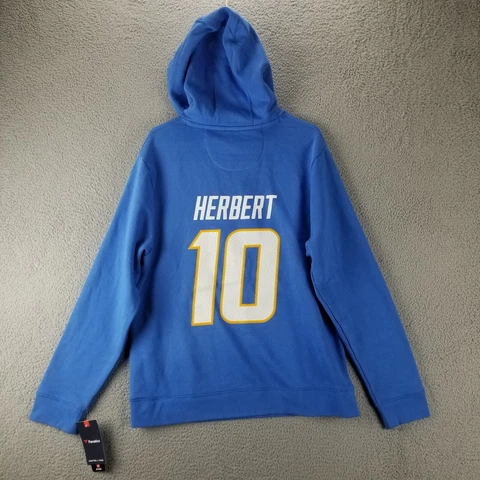 NWT Los Angeles Chargers Hoodie Women Large Fanatics Justin Herbert Sweatshirt Cover