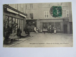 CPA - BALSAMES LES DAMES 25 - Place de la poste, rue d'Anroz - Bild 1 von 2