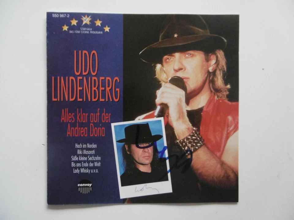 Udo Lindenberg Autogramm signed CD Booklet "Star Gala" - Bild 1 von 1