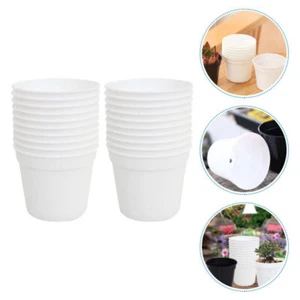 24 Pcs Succulent Flower Pot Plastic Seedling Pots Planter Toddler - Picture 1 of 12