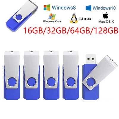 1-5Pack USB Flash Drives 16GB 32GB 64GB 128GB Memory Sticks Storage USB Stick - Image 1 of 4