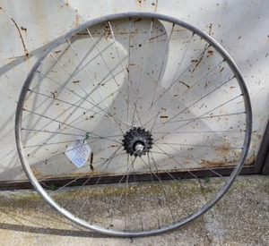 REAR WHEEL NISI TUBULAR RIM CAMPAGNOLO RECORD HUB EVEREST FREEWHEEL RUOTA - Picture 1 of 19