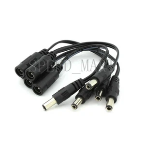 Cable convertidor de fuente de alimentación de CC 5,5x2,1 mm hembra a 5,5x2,5 mm enchufe macho - Imagen 1 de 4