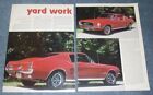 1967 Ford Mustang Fastback 390 S-Code Vintage Article "Yard Work"
