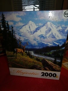 NEW TCG Majestic 2000 Piece PREMIUM PUZZLE "EARLY SNOW" SURE-LOX ELK - Picture 1 of 3