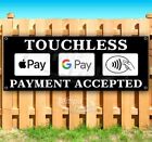 TOUCHLESS PAYMENT ACCEPTED Advertising Vinyl Banner Flag Sign Many Sizes USA