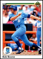 1990 Bob Boone Kansas City Royals Upper Deck Baseball Card # 271