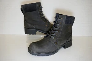 CLARKS "ORINOCO SPICE" GREY NUBUCK LEATHER HIKER STYLE ANKLE BOOTS UK 5.5D EU39 - Picture 1 of 16