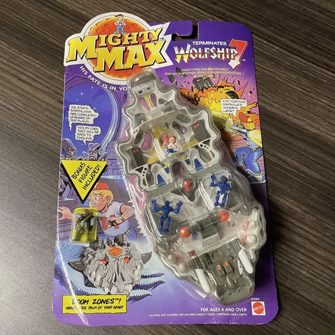 Mighty Max Terminates Wolfship 7 Play Set Mattel Brand New + Original Packaging Cover