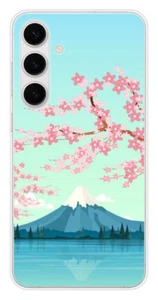 Coque en silicone imprimée compatible Samsung Galaxy S24 Plus Mont Fuji - Photo 1 sur 3