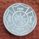 RARE - 'Fire Department'- Silver Round - w/ Display Box - 1oz.999 fine