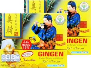 Té Instantáneo de Jengibre GINGEN Sabor Original Plus Miel Nat - 18g x 22 Sacos (2 Cajas) - Imagen 1 de 8