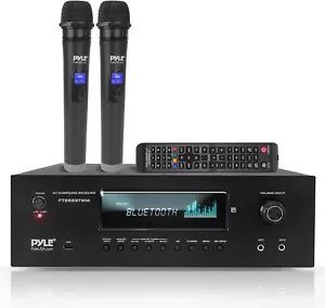 Pyle PT888BTWM 1000W 5.2-Kanal Bluetooth Heimkino Karaoke-Receiver - schwarz - Bild 1 von 6