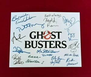 Ghostbusters Title Card Cast-Signed- 8.5x11- Autograph Reprints - Picture 1 of 8