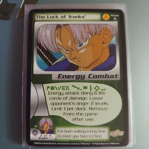 Dragonball Z Luck of Trunks Anteprima 5 rara scheda anteprima DBZ CCG TCG #5 quasi nuova - Foto 1 di 3