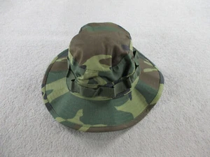 Military Hat Boonie Sun Hot Weather Jungle Camo Green Bucket Army Type II 7 1/4 - Picture 1 of 6