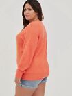 Coral Vegan Cashmere Raglan Plus Size Tiger Sweater Torrid 5x 5 Size 28 NEW