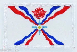 PATCH AUFNÄHER STICKEREI FLAGGE ASSYRIEN ABZEICHEN THERMOAUFKLEBER NEU FLAG PATCHE - Bild 1 von 1
