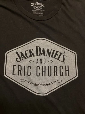 Eric Church x Jack Daniels Shirt Size L Black READ DESCRIPTION  - Image 1 of 3