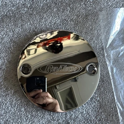 Harley-Davidson RevTech Domed Chrome Timing Timer Points Cover -  Big Twin - Image 1 of 4
